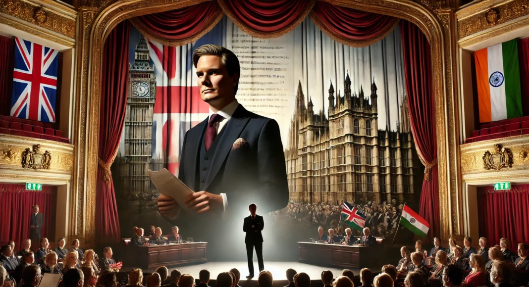 UK PM Keir Starmer, taking center stage for UK-India Relations; Image Source: AI generated by TAT team