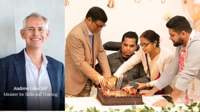 Giles’ last decision as Immigration Minister changes life for Paraplegic Indian international student