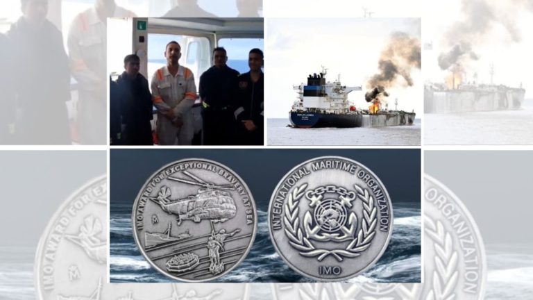 India’s Captain Rawat and crew awarded for Exceptional Bravery at Sea