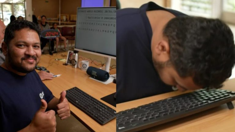 “Typing Man of Australia”: Omkar Palav set to create Guinness World Record in Speedy Nose-Typing