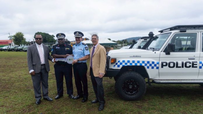 Image: AFP Commissioner's visit to Vanuatu (Source: AFP)