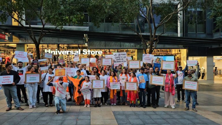 Brisbane Demonstration Demands Global Action Against Violence Towards Hindus in Bangladesh