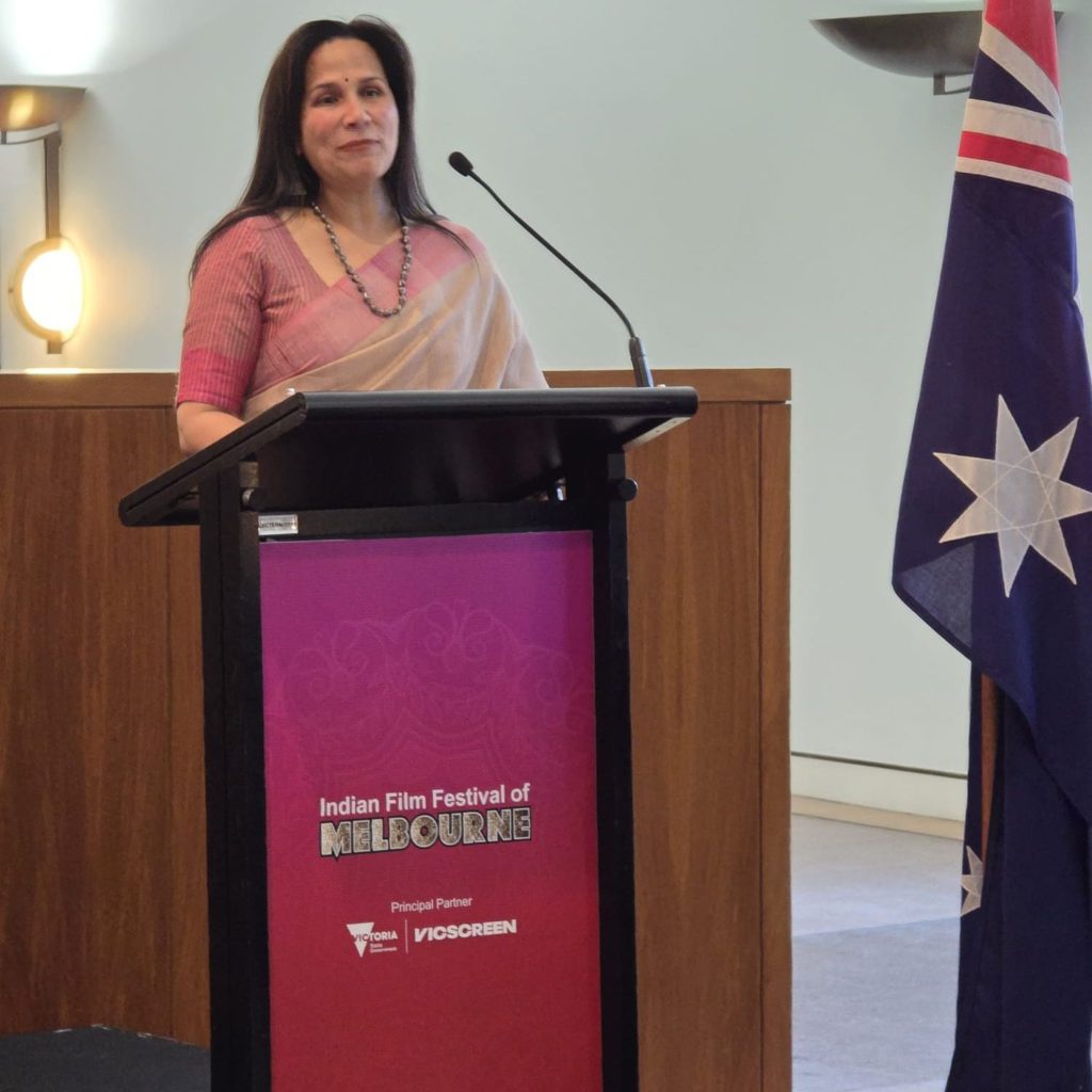 IFFM 2024: Celebrating Indian Cinema Rani Mukerji Unveils 'Yash Chopra Commemorative Stamp' at Australian Parliament 3 image 5 3