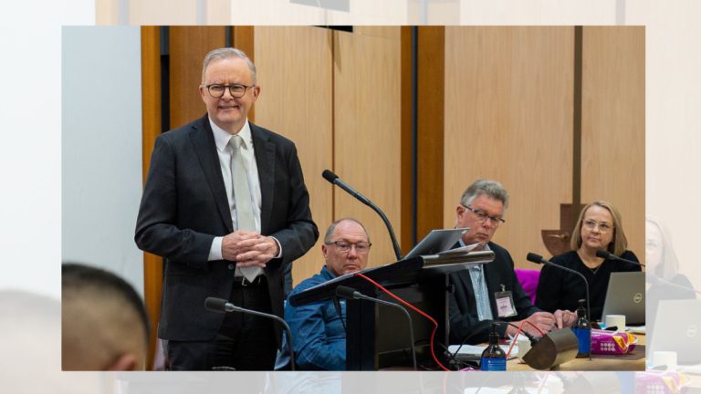 Newspoll remains tied at 50–50, but Albanese’s net approval slumps