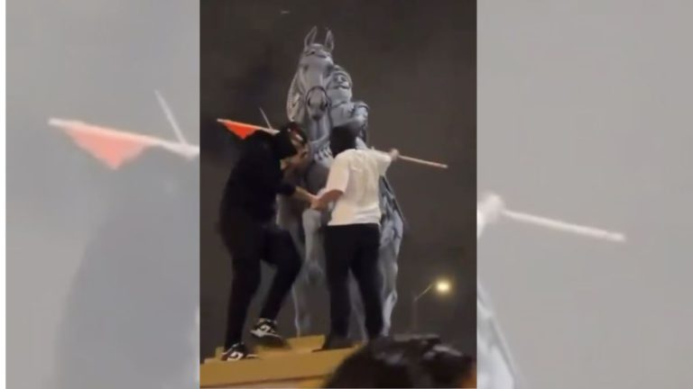 Maharaja Ranjit Singh’s statue defaced by pro-Palestinian protesters, sparks outrage in Indian Diaspora