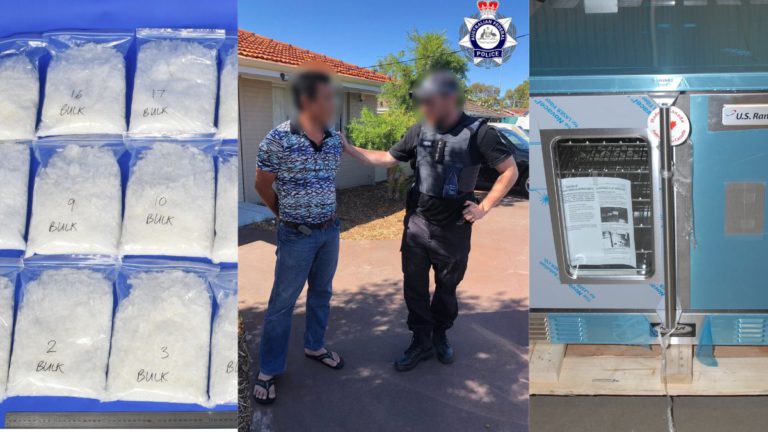 Two men jailed for smuggling 21kg of meth in oven from Canada