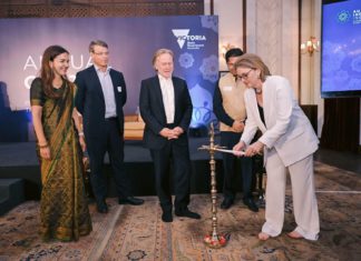 Premier Jacinta Allan in New Delhi: Image Source: Premier's Office Media