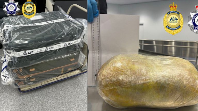 Illicit drugs worth almost $28 million seized from two foreign nationals at Sydney Airport