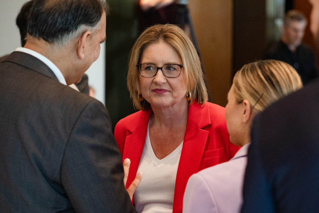Premier Jacinta Allan at Melbourne Press Club event; Image Source: 
Emily Kulich/MPC