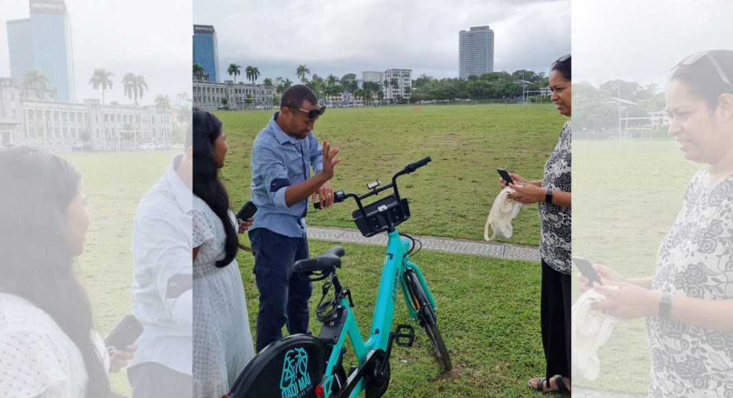 Image: Eliki Dakuitoga of Qaqi Mai: Bike Share (Source: LinkedIn - UNDP Pacific Office in Fiji)