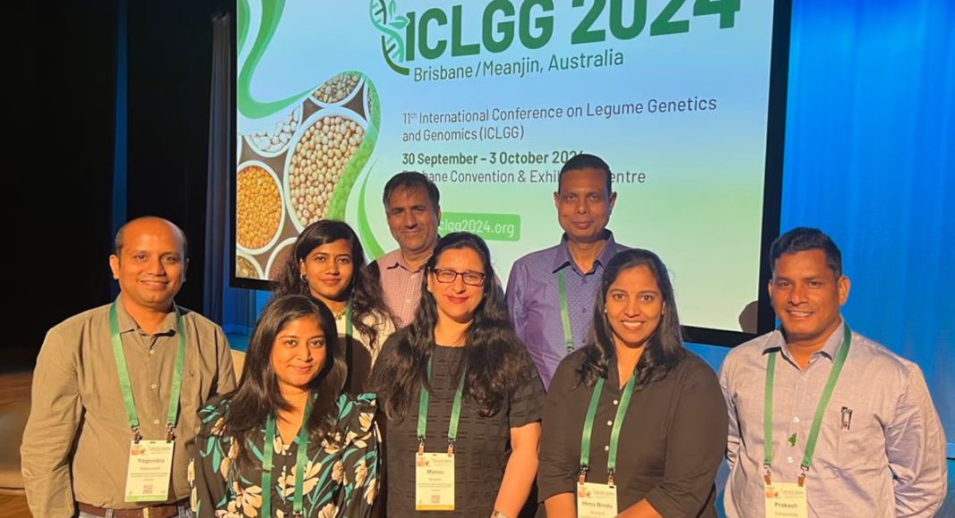 Image: ICRISAT researchers at ICLGG2024 (Source: ICRISAT)