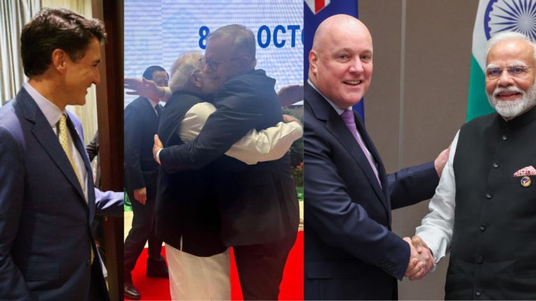 India’s diplomatic row with Canada escalates, while Modi shares warm hugs with Australia and New Zealand