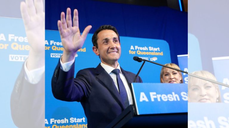 David Crisafulli claims LNP victory, ending Labor’s decade-long reign in Queensland
