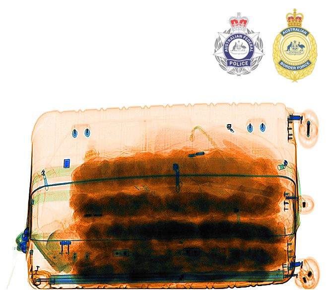 Melbourne Airport Cocaine Detection X ray scan 2