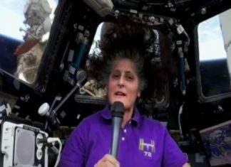 Sunita Williams Diwali Message; Image Source- NASA
