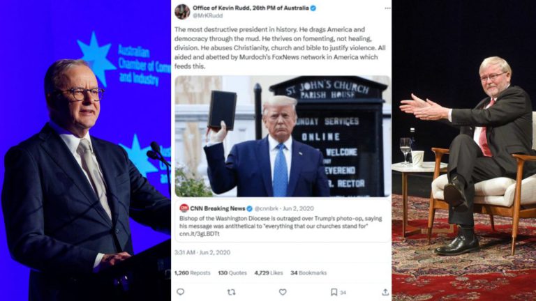Kevin Rudd deletes scathing Trump post as political storm brews over US ambassador role
