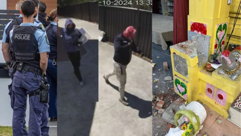 Four suspects arrested in connection with Canberra Hindu temples break-ins and vandalism