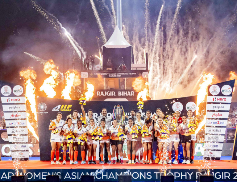 Indian Women’s Hockey Team Clinch Asian Champions Trophy Title with Gritty Win over China