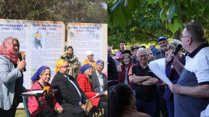 Image: Victorian leaders at Berwick lake renaming function (Source: Facebook) Image: Victorian leaders at Berwick lake renaming function (Source: Facebook)