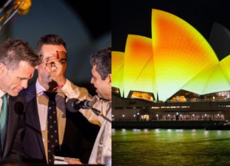 NSW Premier Chris Minns Celebrates Indian Hindu Community as Opera House Shines Bright for Diwali