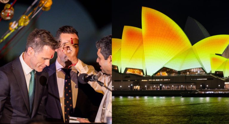 NSW Premier Chris Minns Celebrates Indian Hindu Community as Opera House Shines Bright for Diwali
