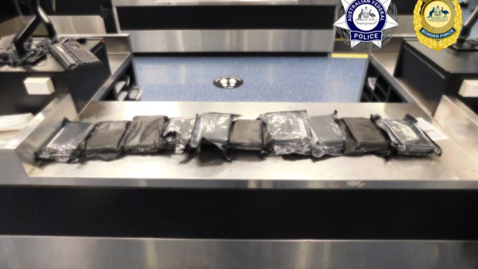 Image: Canadian national charged after more than 10kg of cocaine found in luggage (Source: AFP)