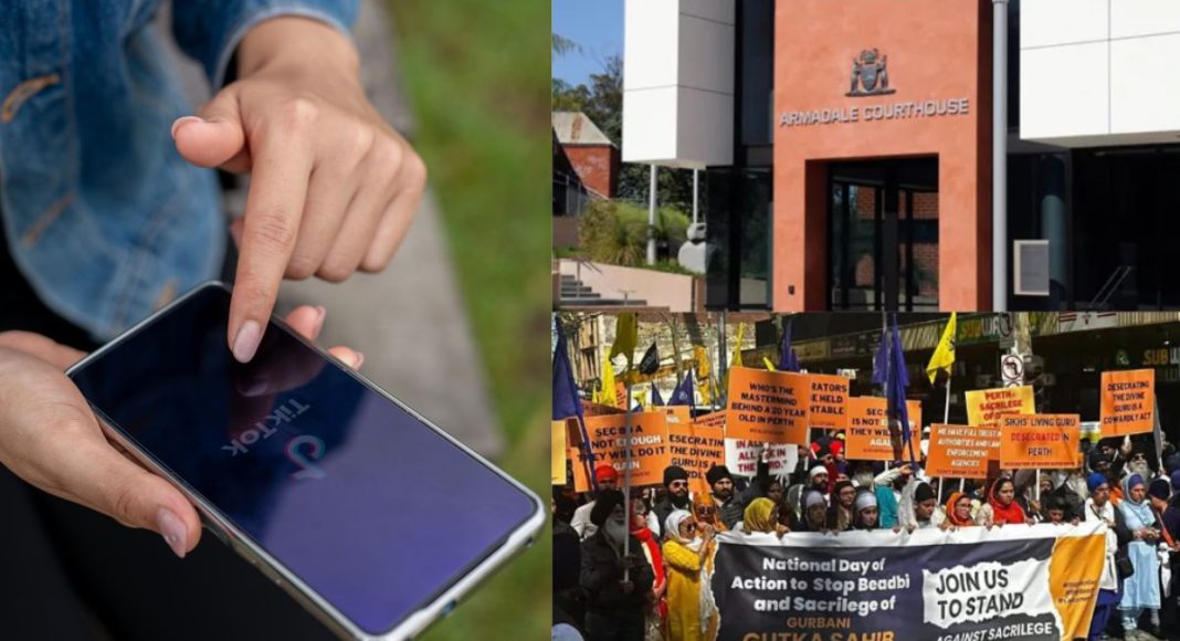 Image: Protest outside Armadale Magistrates Court 9Source: X)