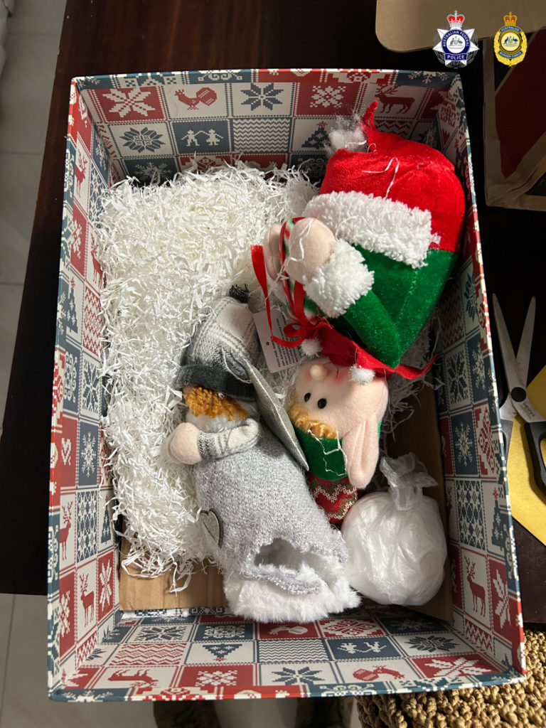 items allegedly hiding the ketamine 1