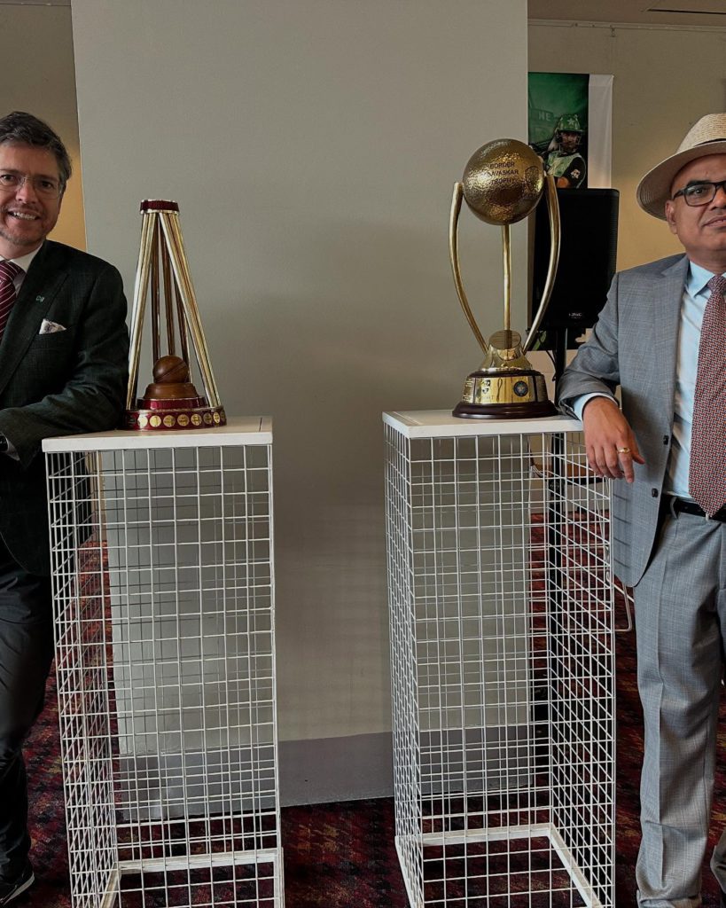 Indian Consul General displays Australian cricket poster after Boxing Day Test bet loss to Melbourne Lord Mayor 4 471903274 18372382450112577 2625432904070614104 n 4