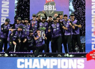 Hobart Hurricanes storm to first BBL crown with Owen’s explosive knock #BBL14 champions, The Hobart Hurricanes; Image Source- BBL