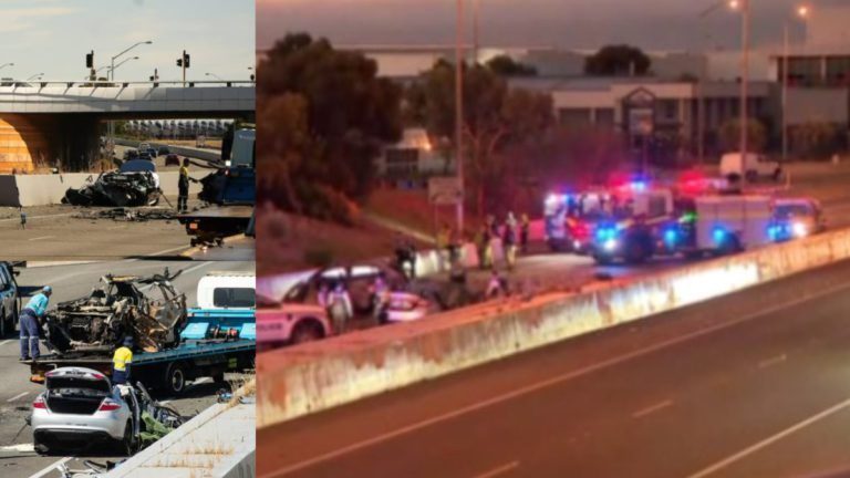 Four, including 58-year-old taxi driver, killed in fiery head-on crash near Perth Airport