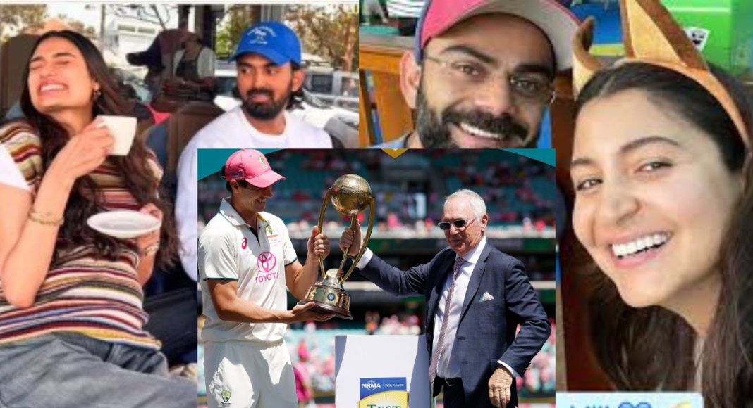 Image: Indian cricketers Virat Kohli and KL Rahul with their spouses (Source: Instagram post)