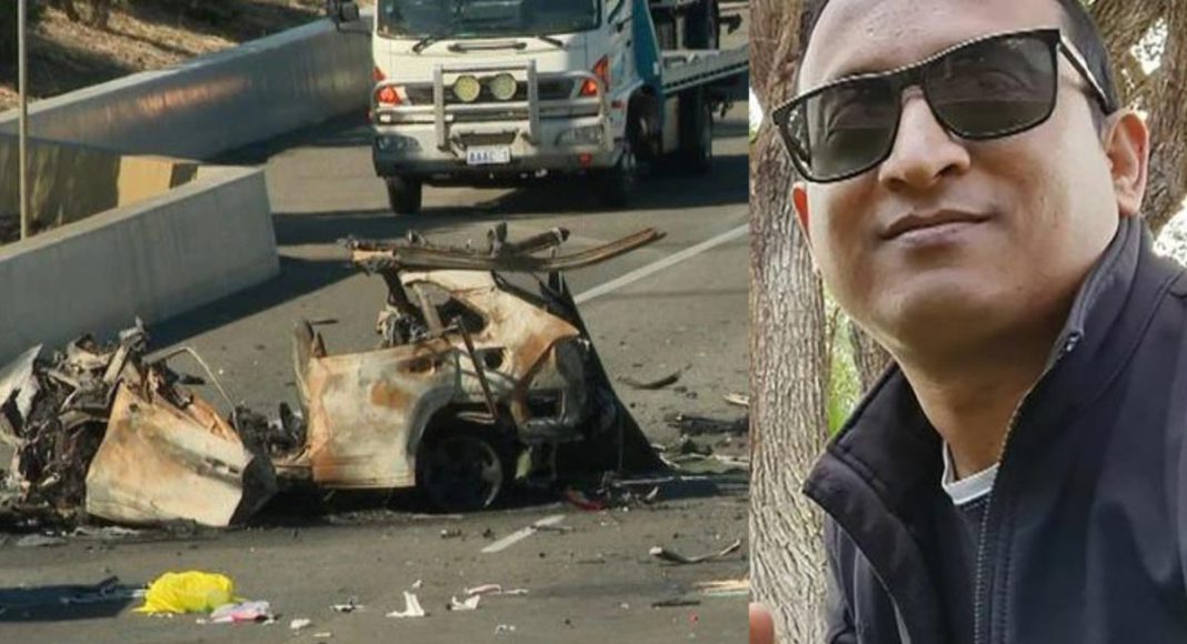 Image: Rabin Rawal has been identified as the RAV4 driver killed in a crash on the Leach Highway in Perth. (Picture: Supplied to news.com.au)