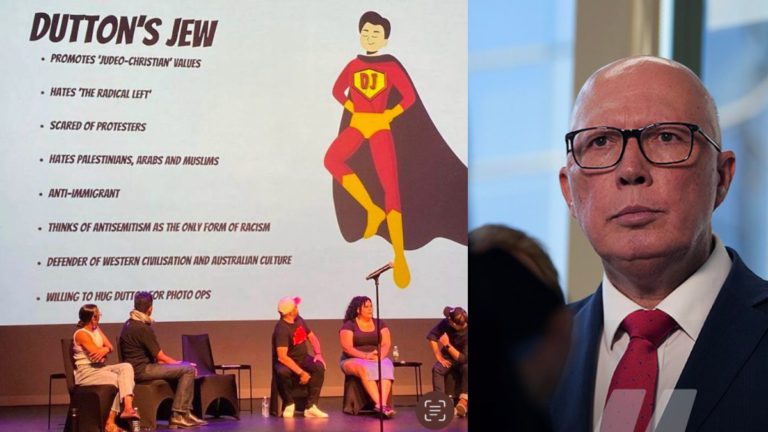Outrage erupts over antisemitic display at QUT’s anti-racism symposium