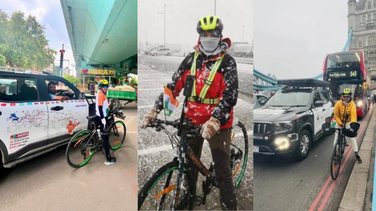 India’s Nisha Kumari cycles 17,000 km through 16 countries in 210 days