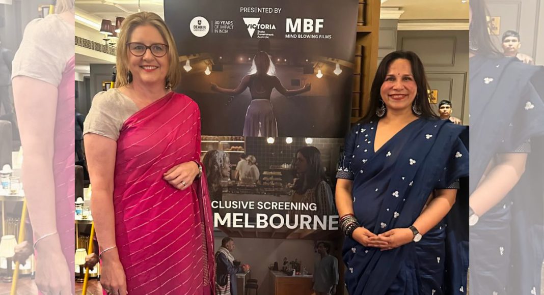 Mitu Bhowmick Lange AM with Primier Jacinta Allan; Image Source: Mind Blowing Films