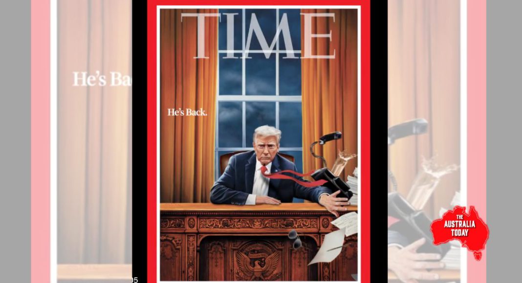 Time magazine cover; Image Source- X @Time