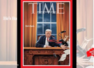 Trump signals he will start pushing for a new world order in first 100 days Time magazine cover; Image Source- X @Time