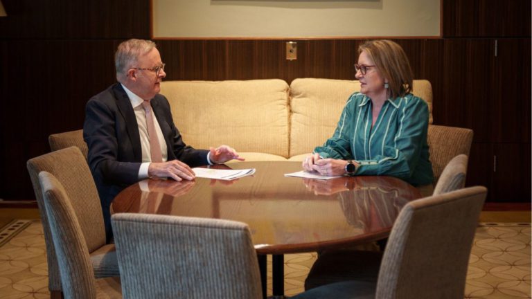 Albanese promises billions to get Victoria’s roads and rail on track for growing population