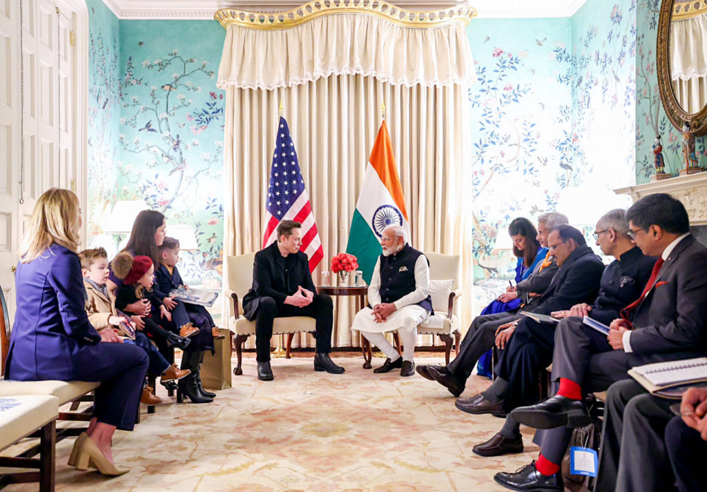 Elon Musk and PM Modi meeting 2