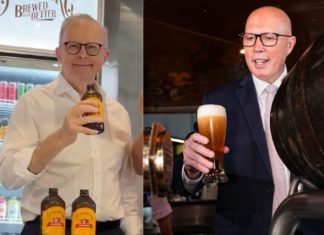 Anthony Albanese and Peter Dutton at campaign trail- Image Source- Supplied