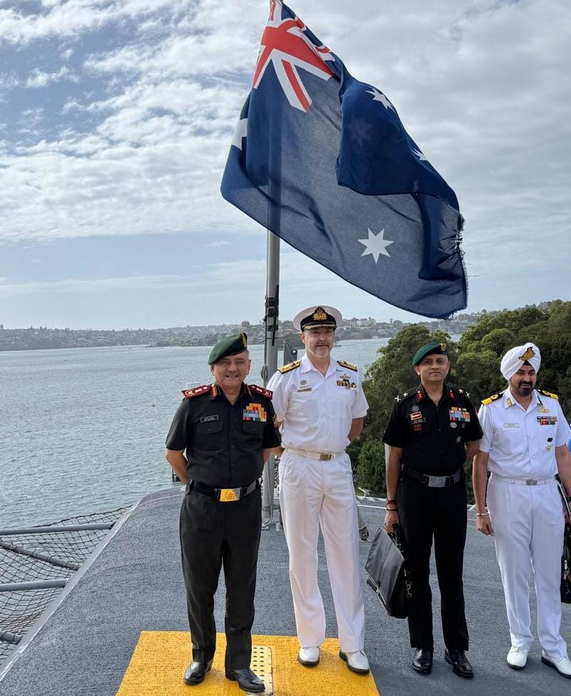 CDS General Anil Chauhan concluded his official visit to Australia Image Source Supplied3 5
