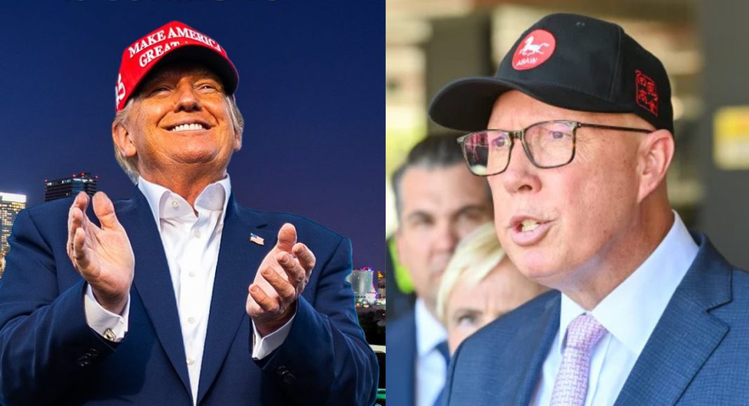 File image: US President Donald Trump and Opposition Leader Peter Dutton (Source: X)