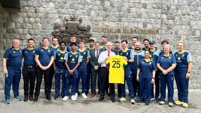 Image: Men’s Deaf Cricket Team in dropped by the Australian High Commission in New Delhi, India (Source: X)
