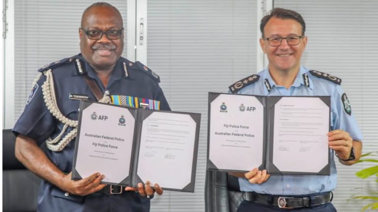 Australia and Fiji sign MoU to strengthen cross-border policing operations
