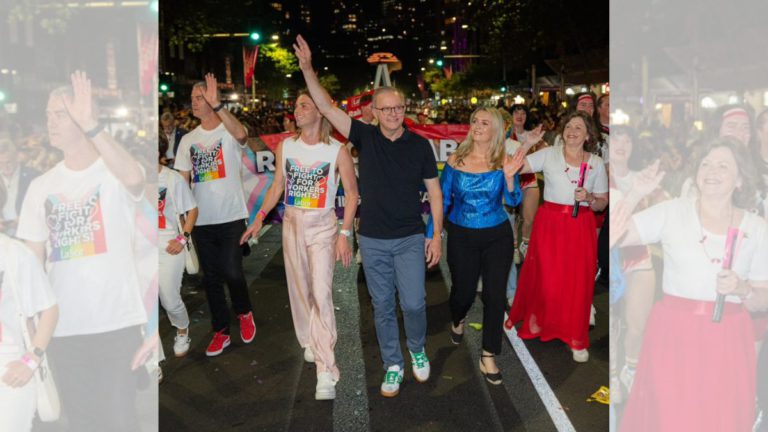 Albanese joins revellers in Sydney Mardi Gras parade