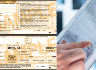 Paper out, digital in: Australia’s travel declaration goes high-tech for Qantas at this airport Incoming passenger card; Image Source- CANVA and The Australia Today