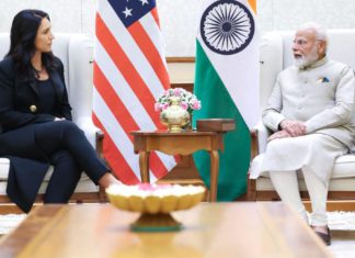 PM Narendra Modi meets US Director of National Intelligence Tulsi Gabbard- Image Source- PIB