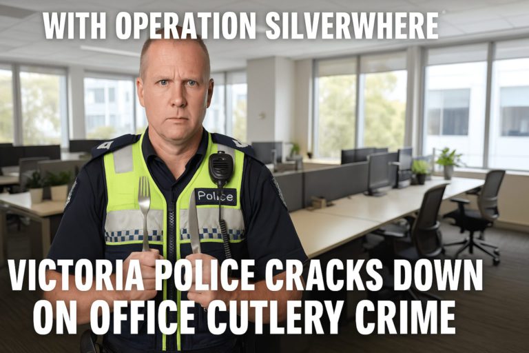 With Operation Silverwhere Victoria Police cracks down on office cutlery crime