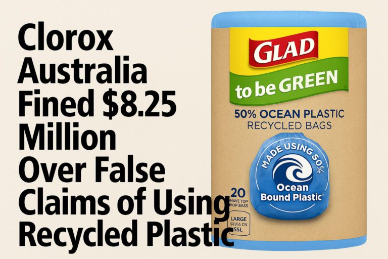 Clorox Australia fined $8.25 million for misleading claims on recycled plastic in GLAD bags
